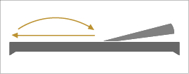 diagram explaining the proper angel to sharpen a blade for floral-cutting.