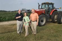 The current Farmweek team includes Leighton Spann, left, Amy Taylor and Artis Ford. (Photo by Marco Nicovich)