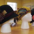 Students in a visual design class at Mississippi State University designed a collection of hats to thrill any fashionista. The hats will be part of a campus fashion show at semester's end. (Photo by Kat Lawrence)