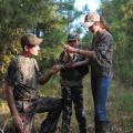 Darren Miller and his daughters Heidi and Hannah enjoy hunting on their family's land in Oktibbeha County. The state's economy benefits from the many Mississippians who engage in wildlife recreation. (Photo by Kat Lawrence)